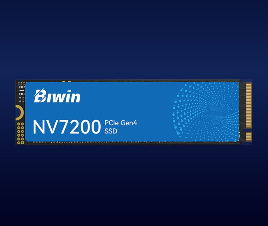 BIWIN NV7200-500G -PCIe4.0 M.2 2280 “up to up to 6300MB/s 3100MB/s Case pack(Iner/Out) 30/120
