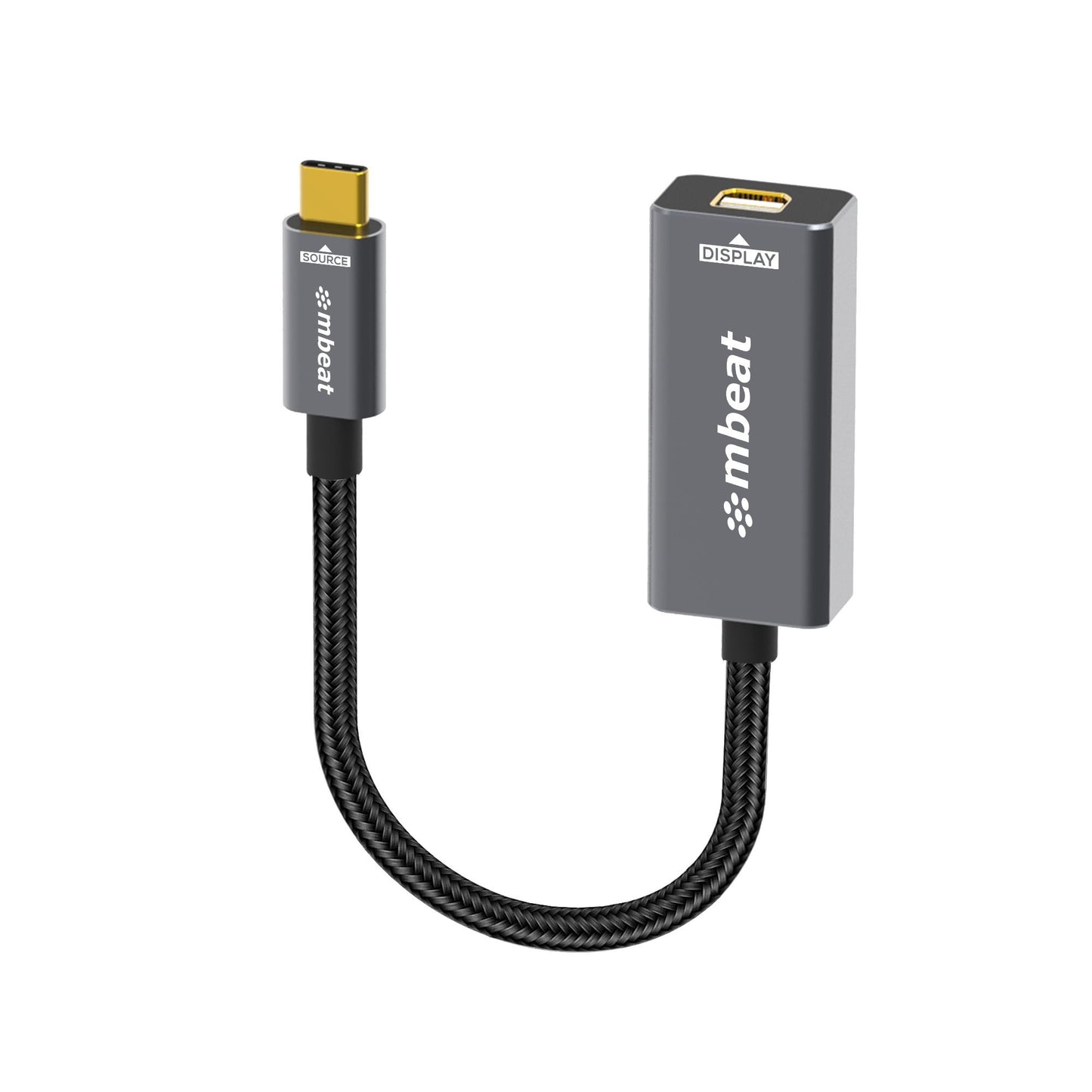 mbeat Tough Link USB-C to Mini DisplayPort Adapter Host Interface: USB-C 3.2 Gen 2 Up to 4K@60Hz (3840×2160) Product Weight: 19.2g