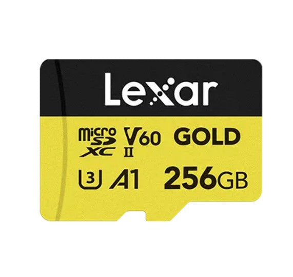 Lexar FMLSD-GOLD-256GB up to 280MB/s read, up to 180MB/s write 10, A1, V60, FULL-HD 4K Video