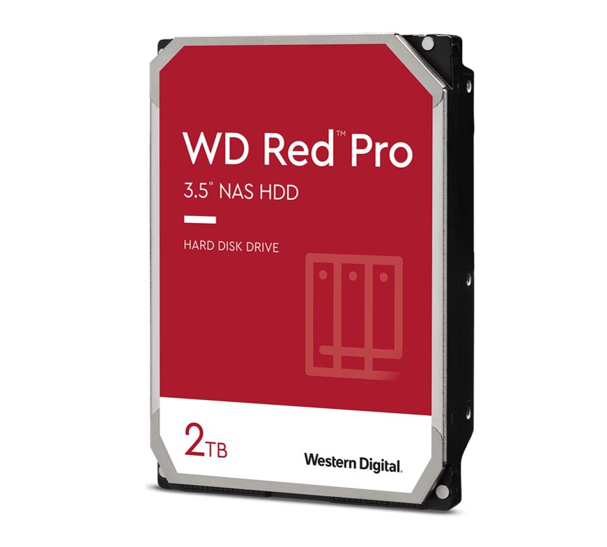Western Digital WD Red Pro 2TB 3.5" NAS HDD SATA3 7200RPM 64MB Cache 24x7 300TBW ~24-bays NASware 3.0 CMR Tech 5yrs wty (LS)