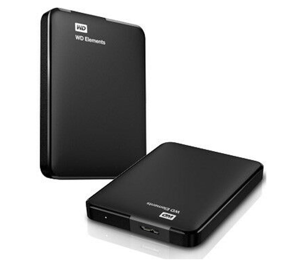 Western Digital WD Elements 4TB USB 3.0 2.5" Portable External Hard Drive - Slim Light Durable Shock Proof Black Plug Play NTFS for Windows 10/8.1/7