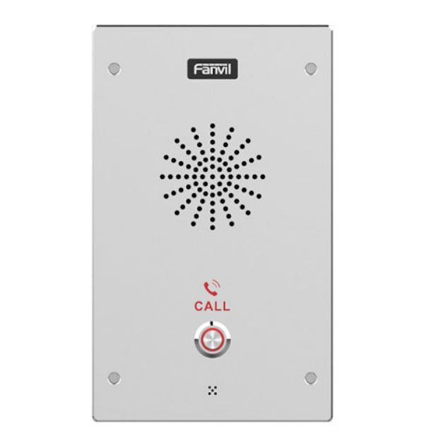 Fanvil I16S Outdoor Audio Intercom, 2 SIP Lines, 1 DSS Key, PoE, IP65 IK10, ONVIF, 2Yr Warranty