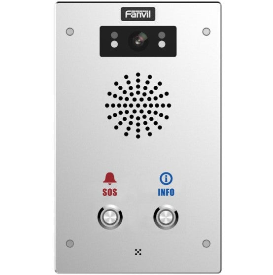 Fanvil I16SV02P Outdoor Video SIP Intercom Water dust proof SIP Intercom IP65 (2 button), Built-in HD camera, HD voice, built-in 3W speaker TF card