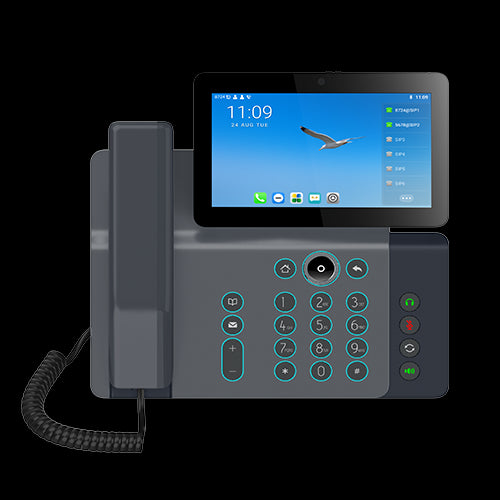 Fanvil V67 Enterprise IP Phone, 7" Touch Screen, 5mp Camera, Andriod 9.0, Built in Wifi, BT, Wall Mountable, Upto 116 DSS Keys, 20 Lines, 2 Year WTY
