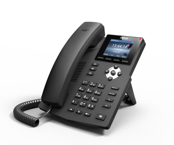 Fanvil X3SP Enterprise IP Phone - 2.4" Colour Screen, 2 Lines, No DSS Buttons, Dual 10/100 NIC