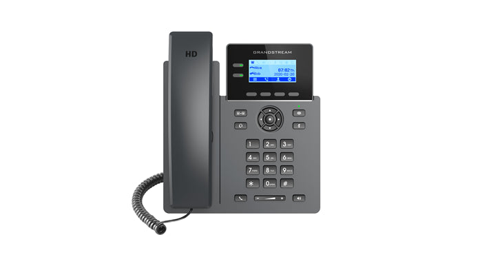 Grandstream GRP2602W Carrier Grade 2 Line IP Phone, 2 SIP Accounts, 2.2" LCD, 132x48 Screen, HD Audio, Wi-Fi, 5 way Conference, 1Yr Wtyf