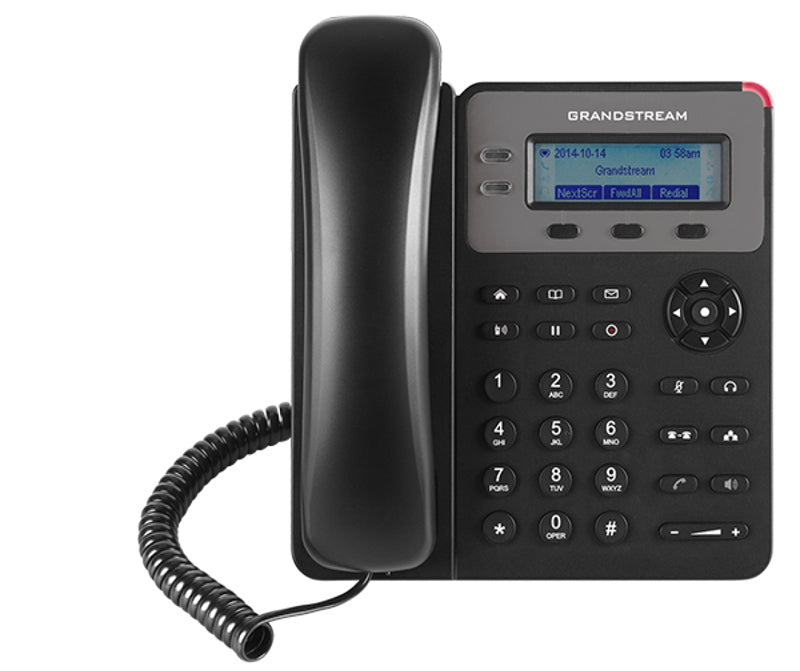 Grandstream GXP1615 1 Line IP Phone, 1 SIP Account, 132x48 Colour LCD Screen, HD Audio, Powerable Via PoE *Last Stock*
