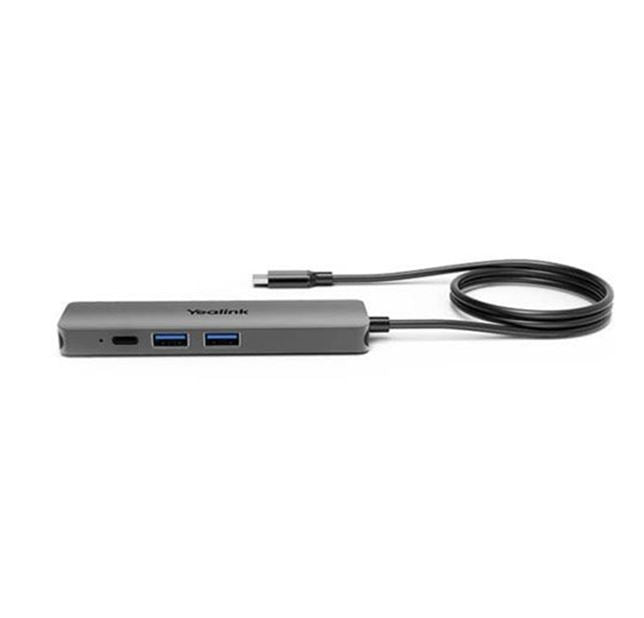 Yealink BYOD Box Cable Hub, with 1.5m USB-C Cable (USB-C to USB-A adapter included), easy plugplay setups, Support to charging the connected laptop