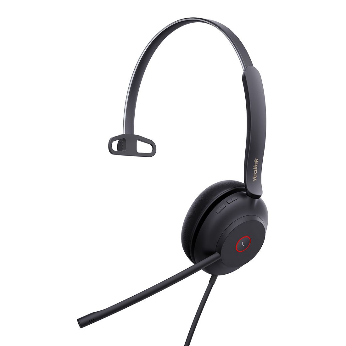 Yealink UH37 Mono USB Wired Headset, UC, USB-C, 35mm Speaker, Busylight, Leather Ear Cushion,HD Audio, 2Mic Noise Killer, Microsoft Teams UC