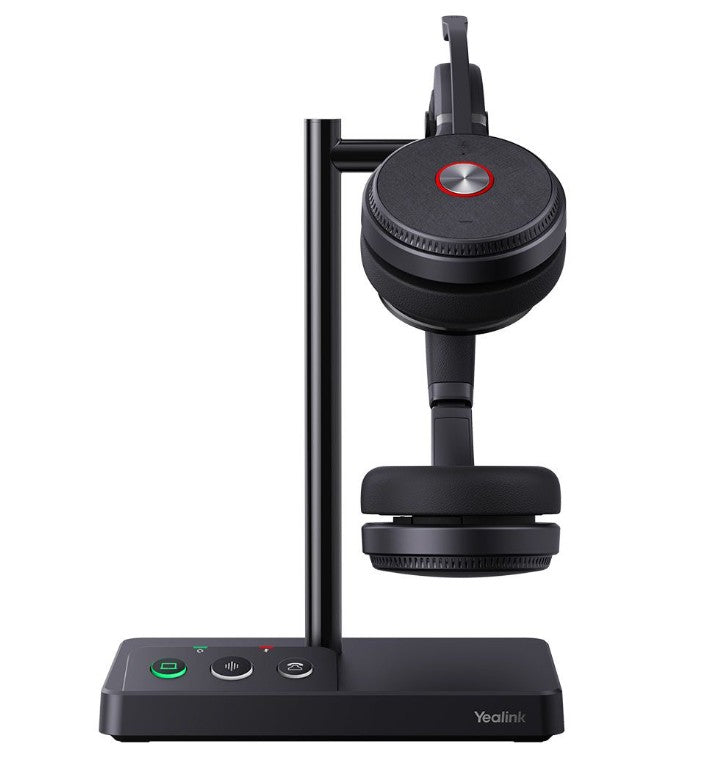 Yealink WH62 Dual UC DECT Wireless Headset, Busylight On Headset, Leather Ear Cushions, Microsoft Teams UC Certified,Noise Killer, HD voice, 2Mics
