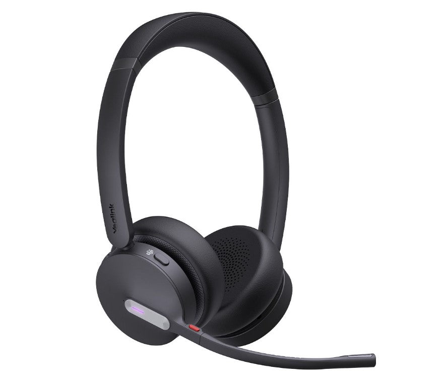 Yealink WH64 Hybrid Dual UC DECT Wireless Headset, DECT Bluetooth Hybrid Wireless Technology, 3-Mic Noise Cancellation, UC Certified, Dongle WDD60