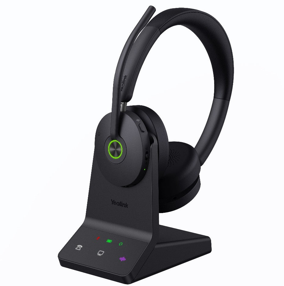 Yealink WH68 Dual UC DECT Bluetooth Hybrid Wireless Technology, 4-Mic Hybrid ANC, 4-Mic Noise Cancellation, All-Day-Wearing Comfort