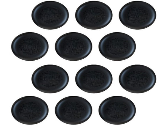 Yealink YHA-LEC New Version 3311060 Replacement Leather Ear Cushion for WH62  WH66, Black, 12 PCS, not compatible with UH36/YHS36