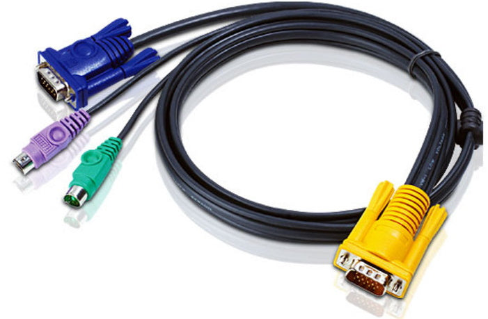 Aten KVM Cable 1.2m with VGA PS/2 to 3in1 SPHD to suit CS7xE, CS13xx, CS17xxA, CS17xxi, CL5xxx, CL10xx, KL91xx, KN91xx