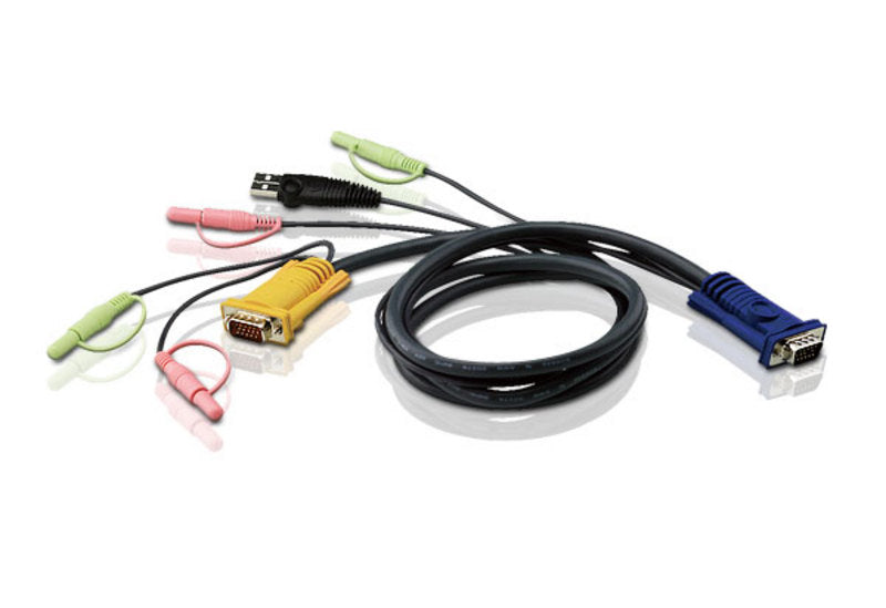 Aten KVM Cable 3m with VGA, USB Audio to 3in1 SPHD Audio to suit CS173xB, CS173xA, CS175x (LS)