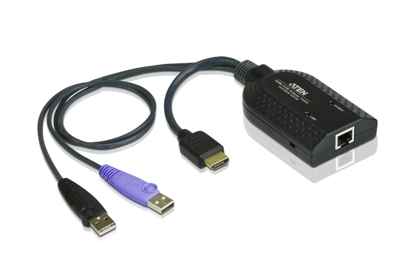Aten HDMI USB KVM Adapter Cable with Virtual Media Smart Card Reader Support for KN/KM/KH series