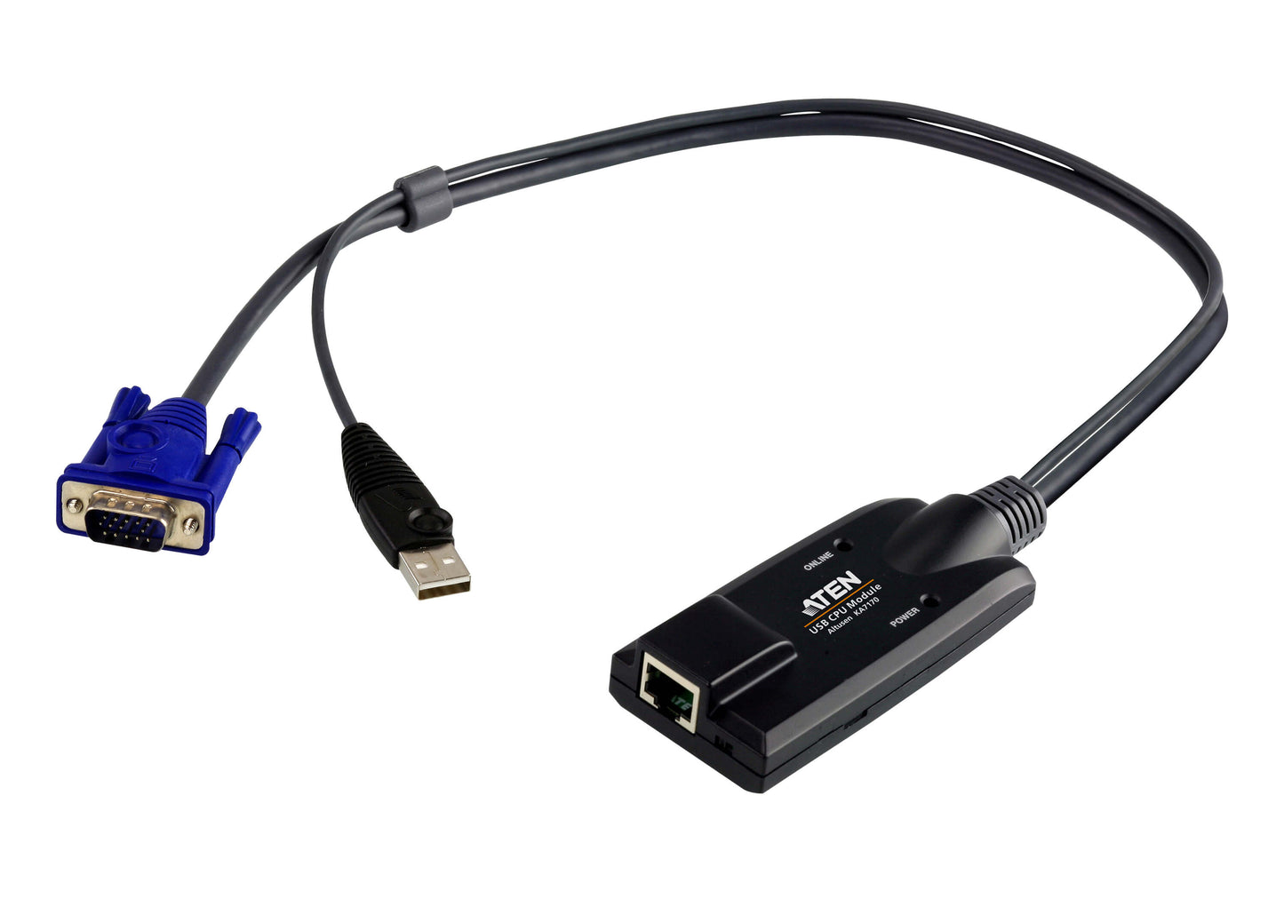 Aten KVM Cable Adapter with RJ45 to VGA USB for KH, KL, KM and KN series
