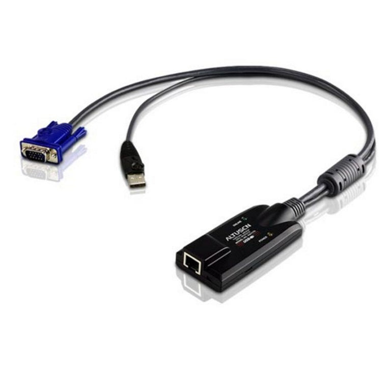 Aten KVM Cable Adapter with RJ45 to VGA USB, Supports Virtual Media