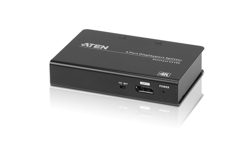 Aten Video Splitter 4 Port DisplayPort 4K Splitter, 4096x2160 / 3840x2160@60Hz, Supports Extend Mode Split Mode