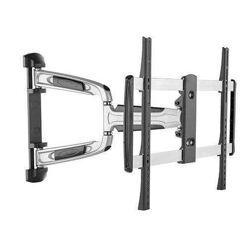 Brateck Chic Aluminum Full-Motion TV Wall Mount For 37"-70" Curved Flat panel TVs up to 35KG, Matte Black Metallic Grey (LS)