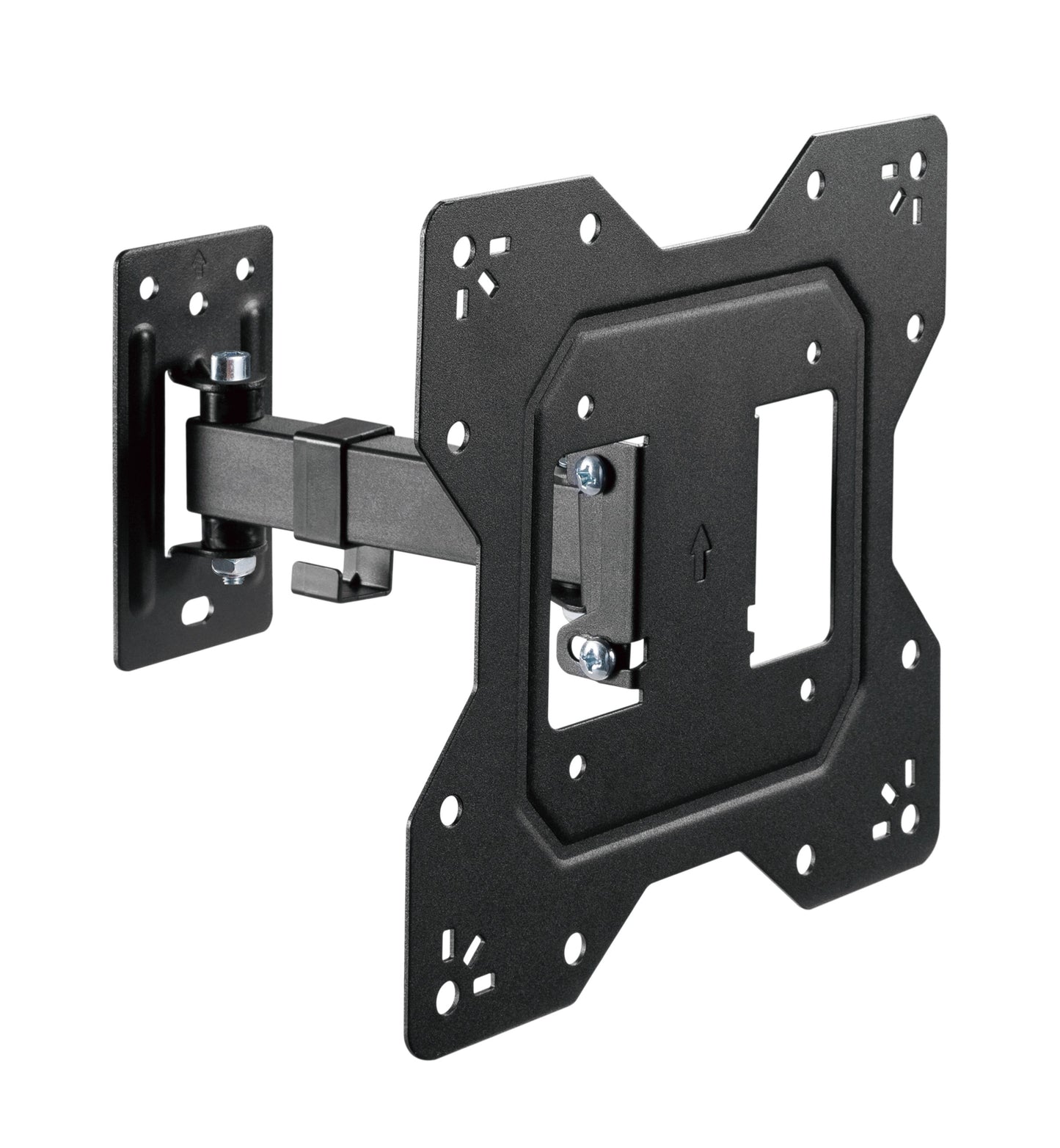 BrateckEconomical Full-Motion TV Wall Mount For 23"-43" Fit Curved TV up to 30KG, VESA 100x100,100x200,200x100,200x200 Fine Texture Black