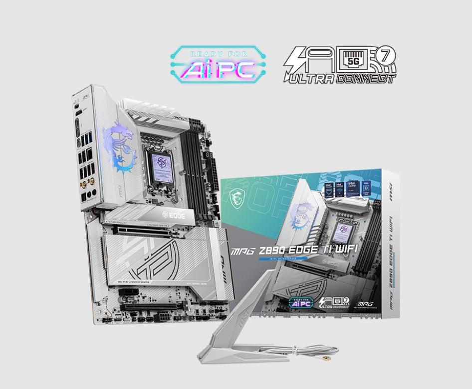 MSI MPG Z890 EDGE TI WIFI, INTEL Z890, 4x DDR5 256GB, 1x HDMI, 2x PCI-E x16 slot, 1x PCI-E x1, 5x M.2, 5x USB 2.0, Intel® Killer™ BE1750x Wi-Fi 7 (LS