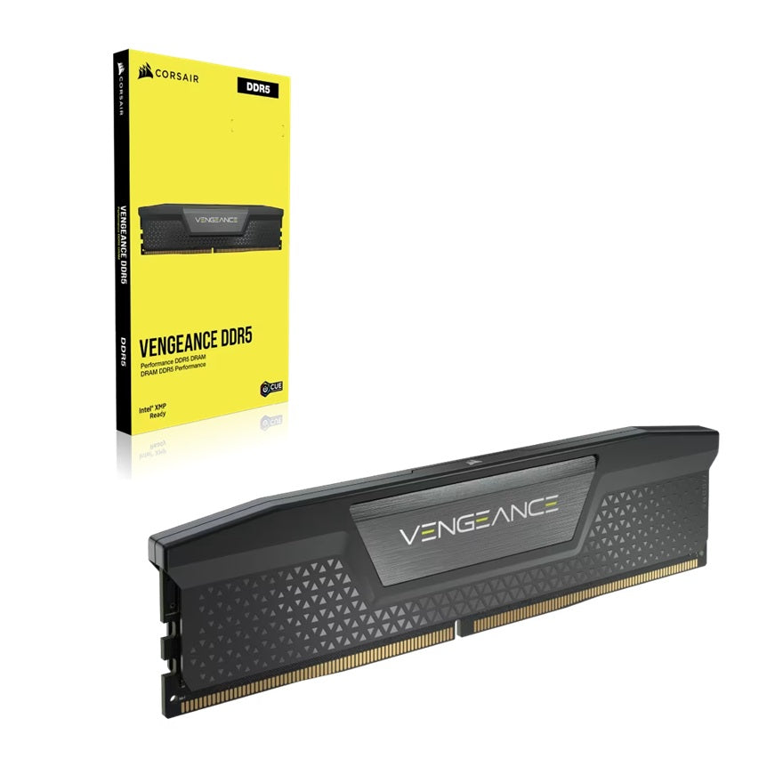 Corsair VENGEANCE® 64GB (2x32GB) DDR5 DRAM 6400MT/s CL42 Intel XMP Memory Kit - Black