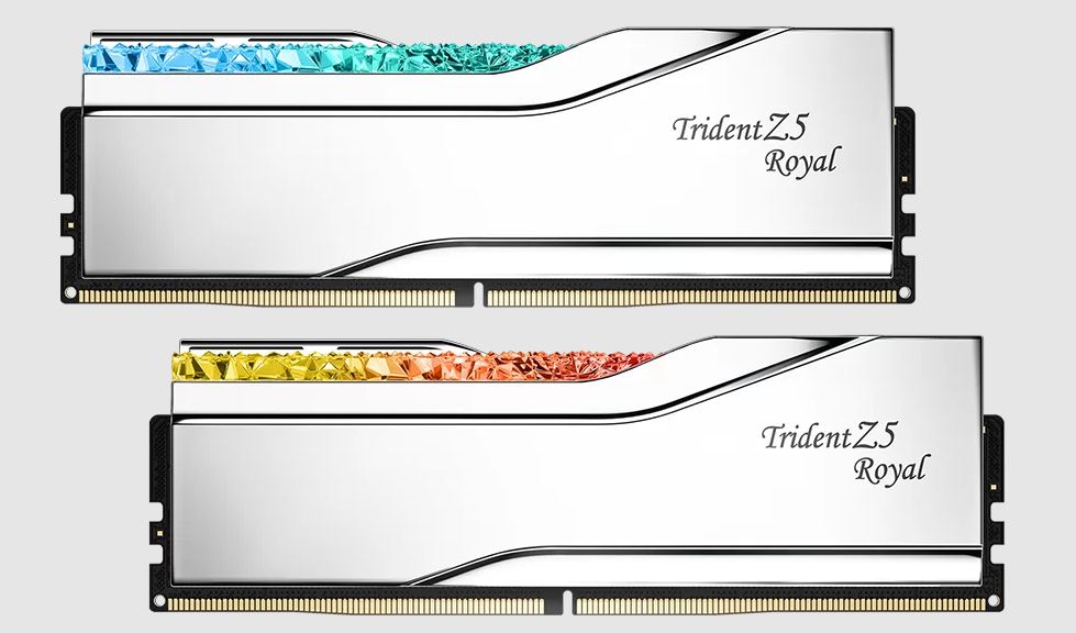 G.SKILL F5-6400J3239F48GX2-TR5S 96GB (2 x 48GB)/ DDR5 6400 MT/s/ Timings 32-39-39-102/ Voltage 1.35V/ TZ5 ROYAL S.