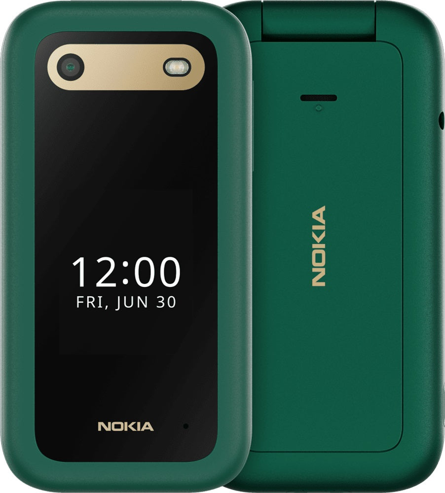 Nokia 2660 Flip 4G 128MB - Lush Green (1GF012HPJ1A05)*AU STOCK*, 2.8", 48MB/128MB, 0.3MP, Dual SIM, 1450mAh Removable, 2 Years Warranty