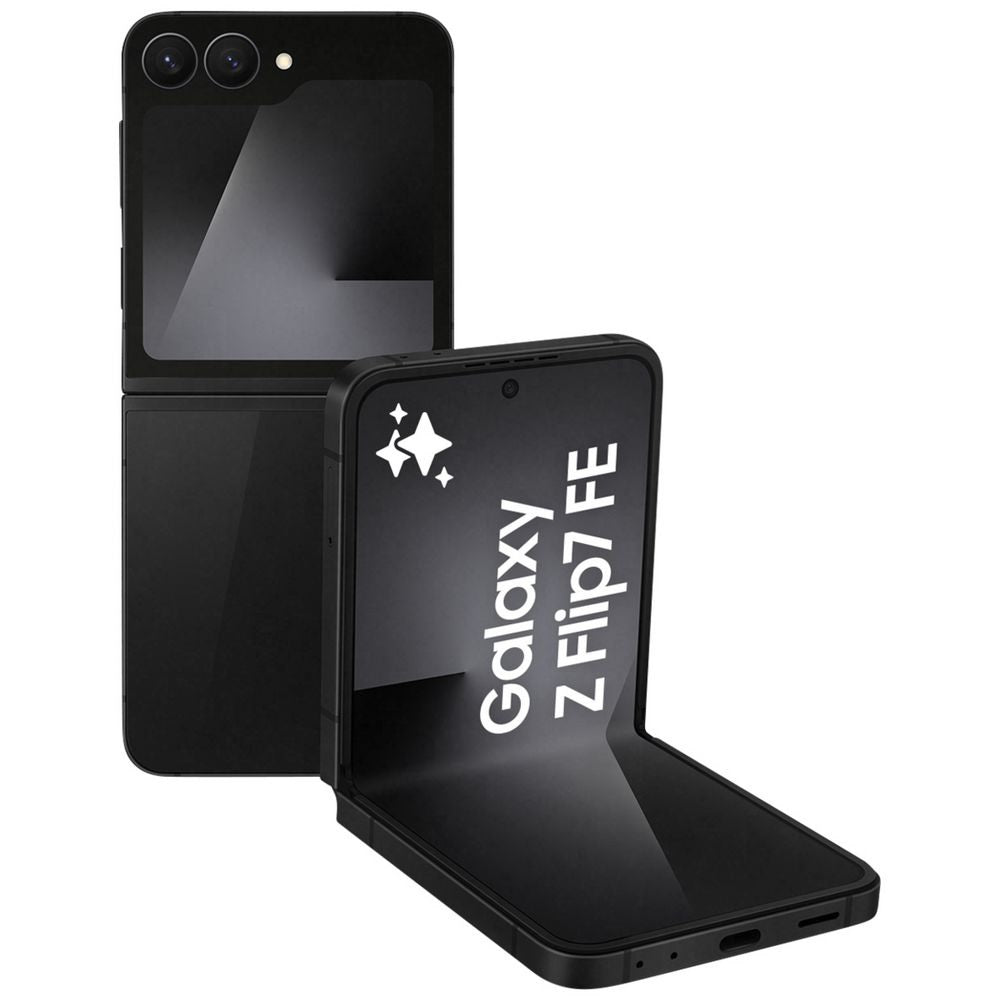 Samsung Galaxy Z Flip7 FE 5G 128GB - Black*AU STOCK*, 6.7", Full HD+, 120Hz, 8GB/128GB, 50MP/10MP, Single + eSIM, 4000mAh, 2 Years Warranty