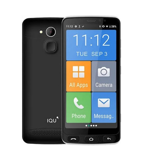 IQU SmartEasy Q50 4G 16GB - Black (SMARTEASYQ50BLACK)*AU STOCK*, 5.5", IPS FW+, 2GB/16GB, 8MP/5MP,Single SIM, 2400mAh, Bluetooth v5.0, 1 Year Warranty