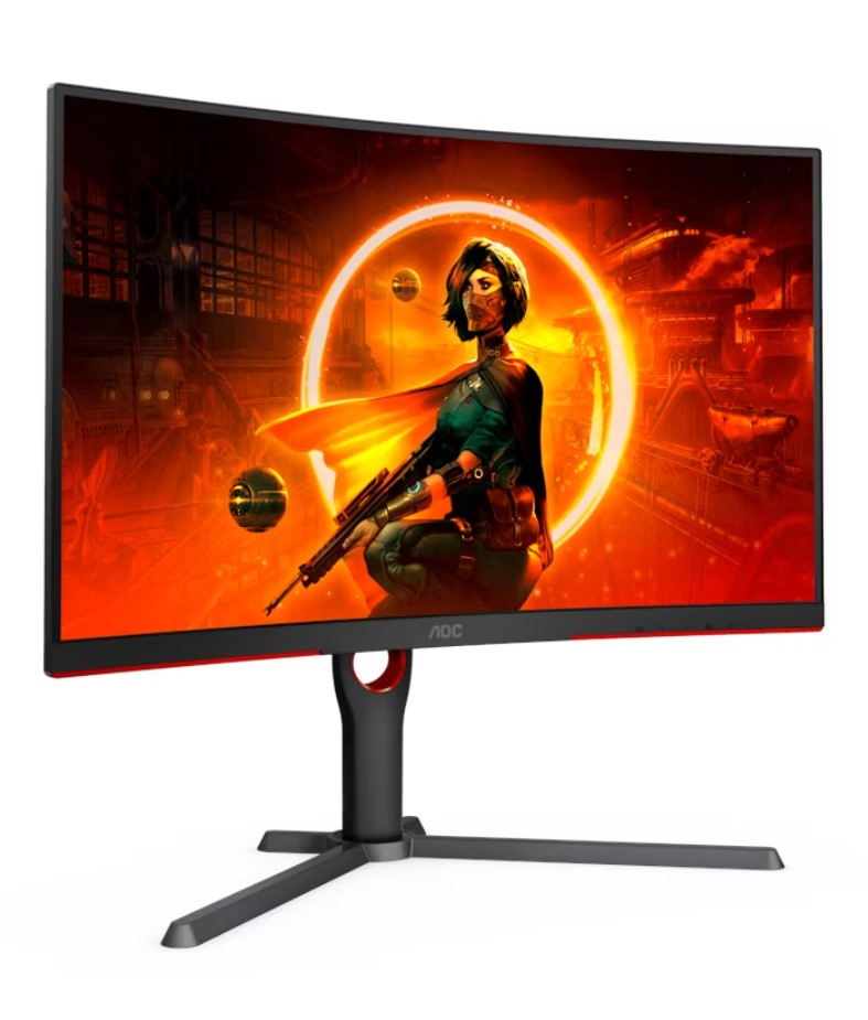AOC 32" Curved 2K QHD (2560 x 1440) 0.5ms, 180hz, HDR10, VA, Adaptive Sync, 300 cd/m2, 1500R, HDMI 2.0 and DP 1.4. VESA 100 x 100. Gaming Monitor