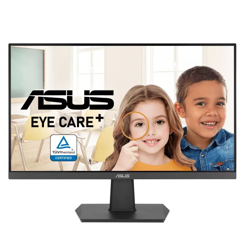 ASUS VA27EHF 27" Eye Care Gaming Monitor, IPS, Full HD, Frameless, 100Hz, Adaptive-Sync, 1ms MPRT, 1x HDMI, Low Blue Light, Zero Dead Pixel Policy