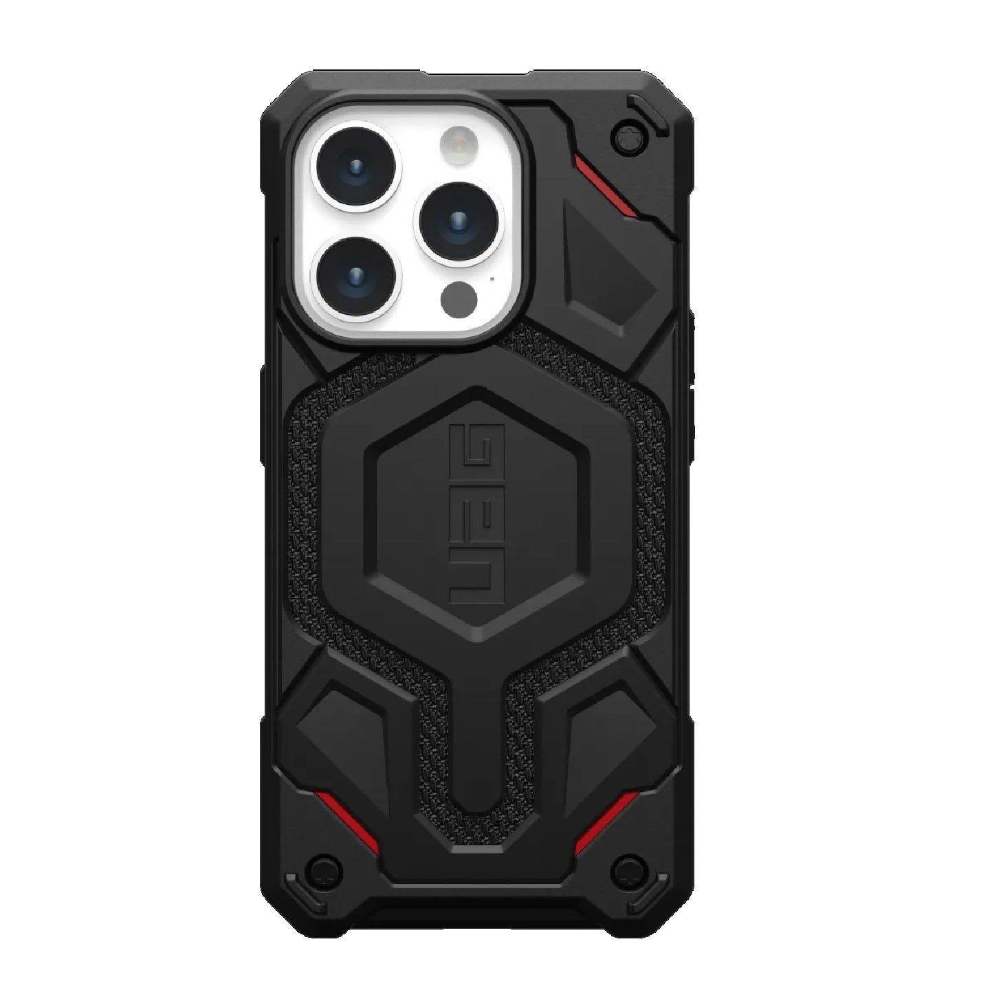 UAG Monarch Pro MagSafe Apple iPhone 15 Pro (6.1") Rugged Case - Kevlar Black (114221113940), 25ft. Drop Protection(7.6M), 10 Years Warranty