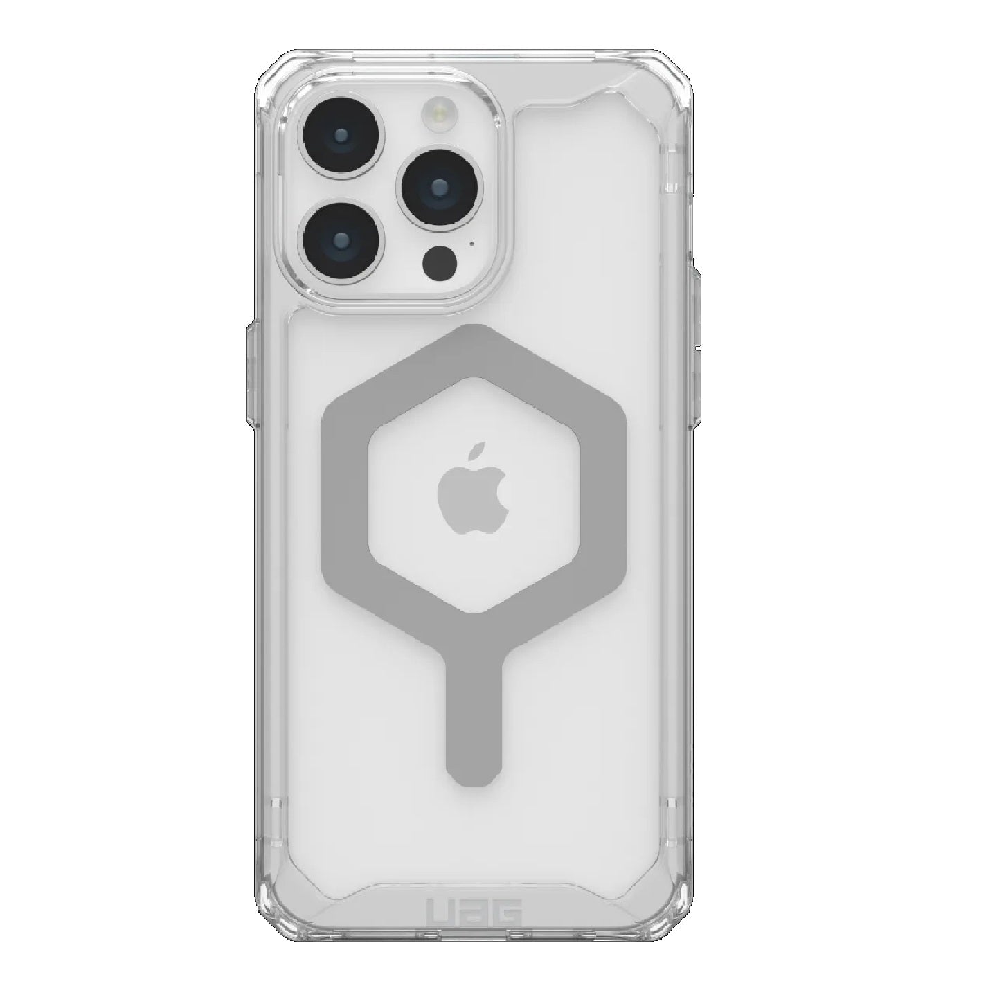 UAG Plyo MagSafe Apple iPhone 15 Pro Max (6.7") Rugged Case - Ice/Silver(114305114333),16ft. Drop Protection (4.8M), 10 Years Warranty