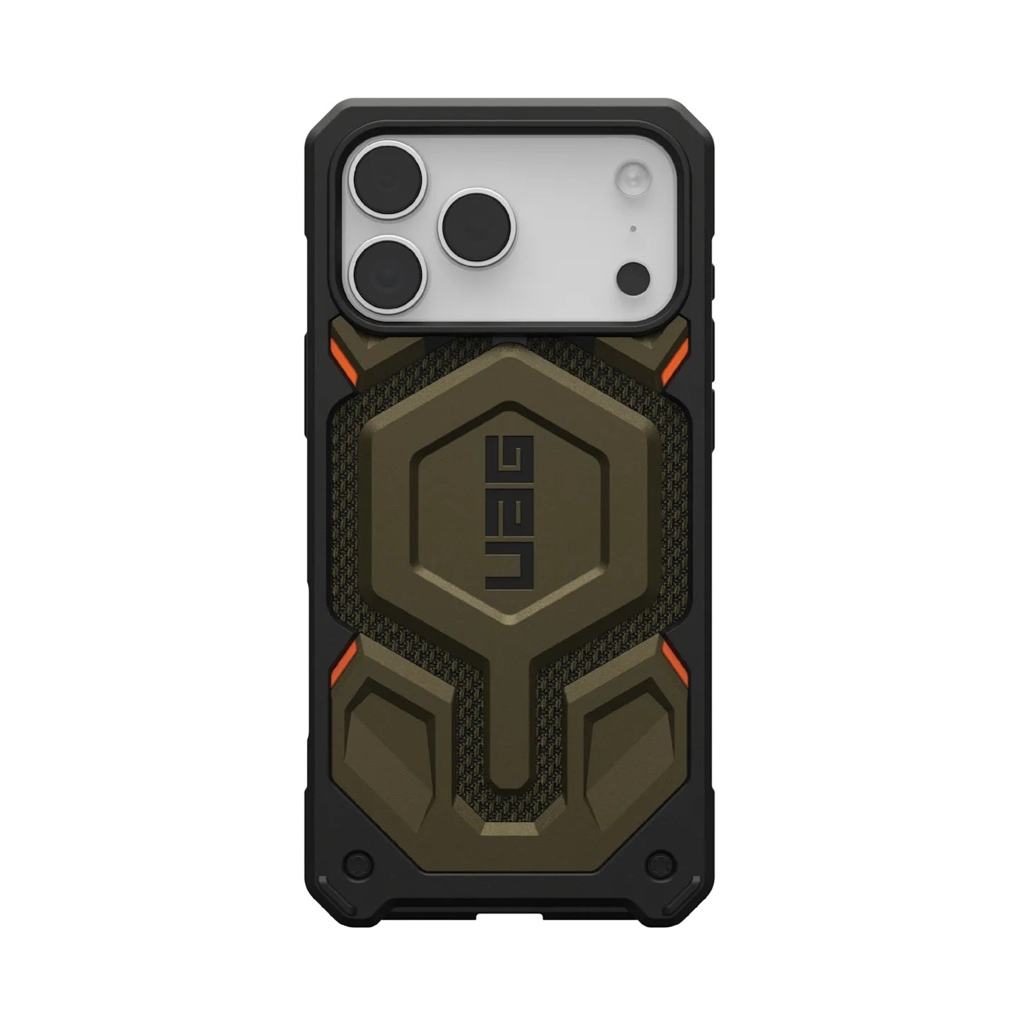 UAG Monarch Pro MagSafe Kevlar Apple iPhone 17 Pro (6.3") Rugged Case - Kevlar Element Green (11451311397B), Shock Protection, 10 Years Warranty