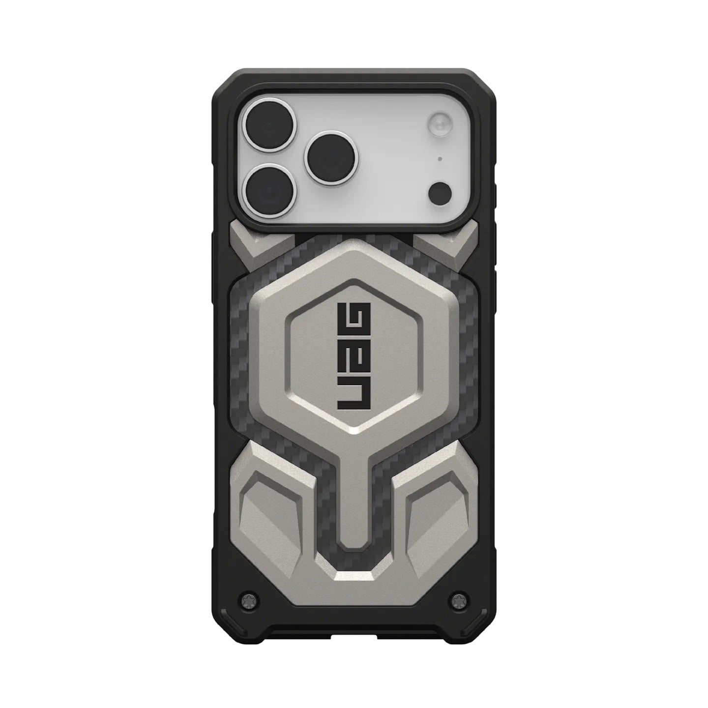 UAG Monarch Pro MagSafe Apple iPhone 17 Pro Max (6.9") Rugged Case -Titanium (114514113636), 25ft. Drop Protection (7.6M), 10 Years Warranty