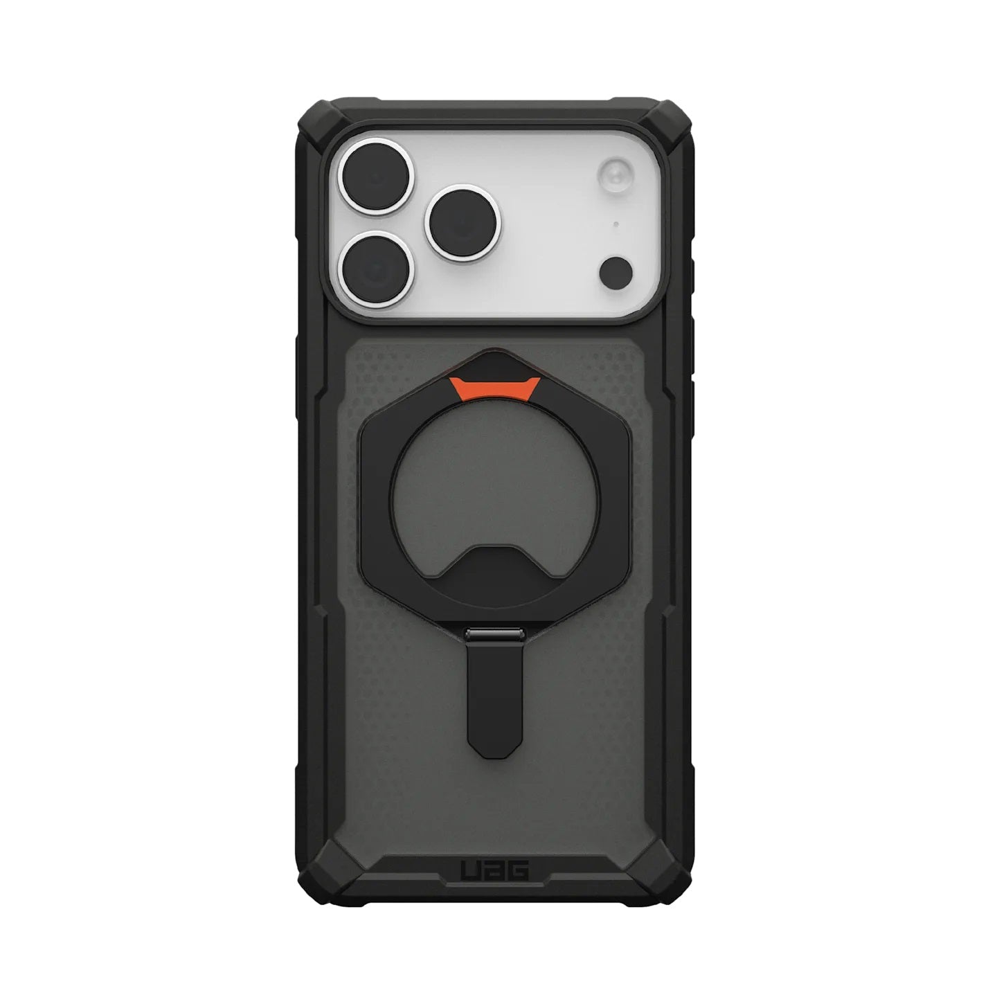 UAG Plasma XTE MagSafe Apple iPhone 17 Pro (6.3") Rugged Case - Black/Pop Orange (114527114097), 20ft. Drop Protection (6.1M), 1 Years Warranty