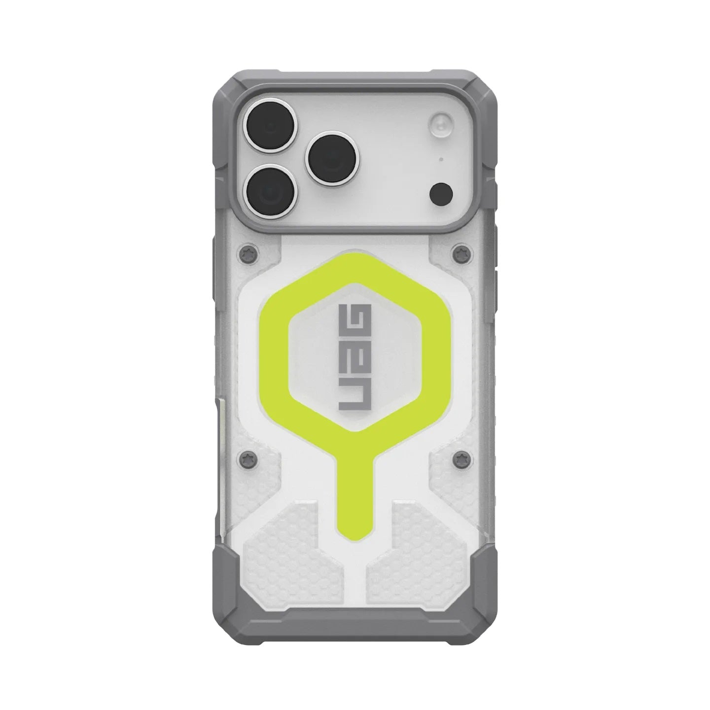 UAG Pathfinder Clear MagSafe Apple iPhone 17 Pro Max (6.9") Rugged Case - Active Neon (114552118181), 18ft Drop Protection (5.5M), 10 Years Warranty