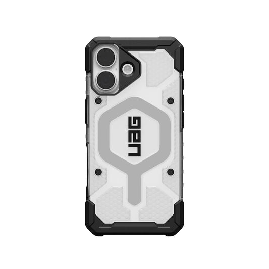 UAG Pathfinder Clear MagSafe Apple iPhone 17 (6.3") Rugged Clear Case - Ice/Silver (114553114333), 18ft. Drop Protection (5.4M), 10 Years Warranty