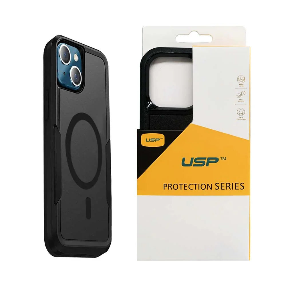 USP Apple iPhone 16 Pro Max (6.9") Armor Rugged Case With MagSafe Black - Military-Grade, Multi layers, No-Slip, Sleek, Ultimate Protection