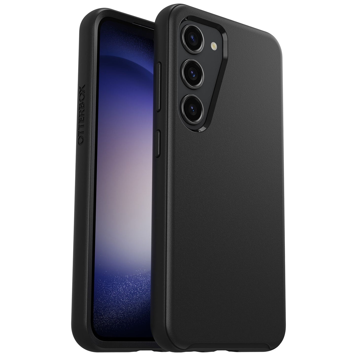 OtterBox Symmetry Samsung Galaxy S23 5G (6.1") Case Black - (77-91135), Antimicrobial, DROP+ 3X Military Standard, Raised Edges, 7 Years Warranty