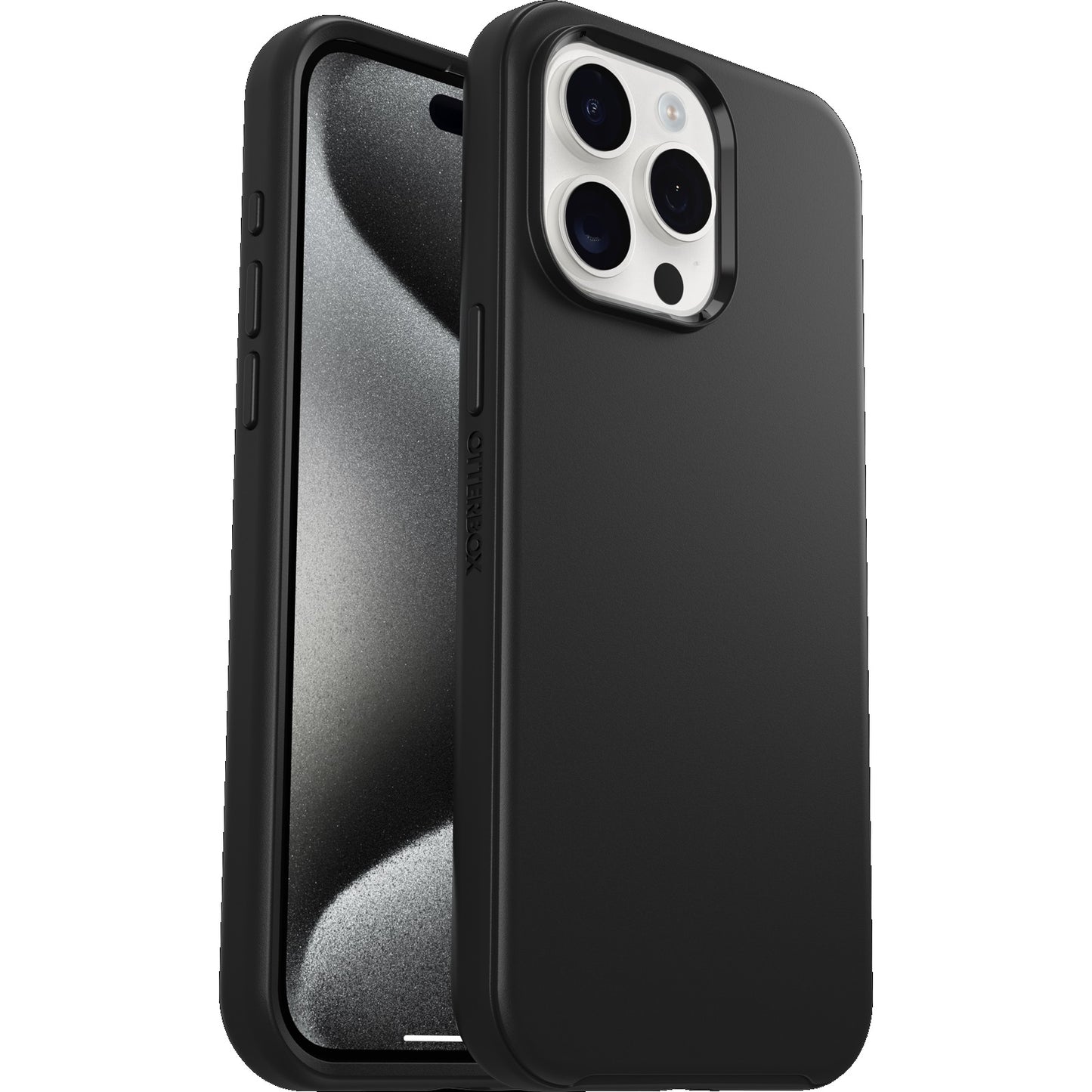 OtterBox Symmetry Apple iPhone 15 Pro Max (6.7") Case Black - (77-92631), Antimicrobial,DROP+ 3X Military Standard,Ultra-Sleek,7 Years Warranty