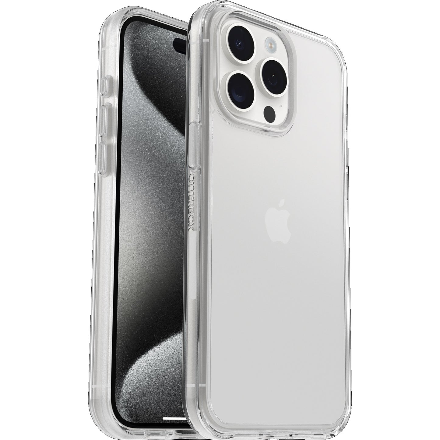OtterBox Symmetry Clear Apple iPhone 15 Pro Max (6.7") Case Clear - (77-92658), DROP+ 3X Military Standard, Raised Edges, Ultra-Sleek,7 Years Warranty