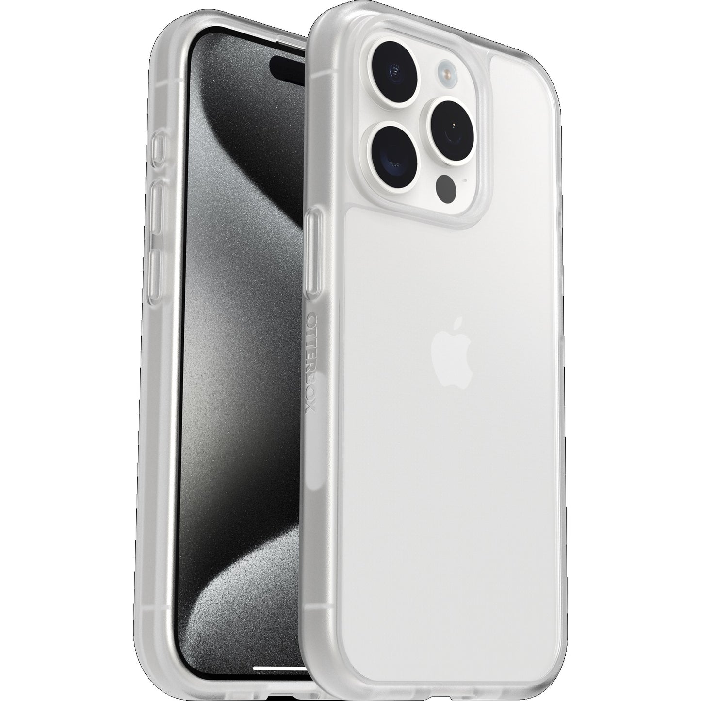 OtterBox React Apple iPhone 15 Pro (6.1") Case Clear - (77-92756), Antimicrobial, DROP+ Military Standard, Hard Case,Soft Grip,7 Years Warranty