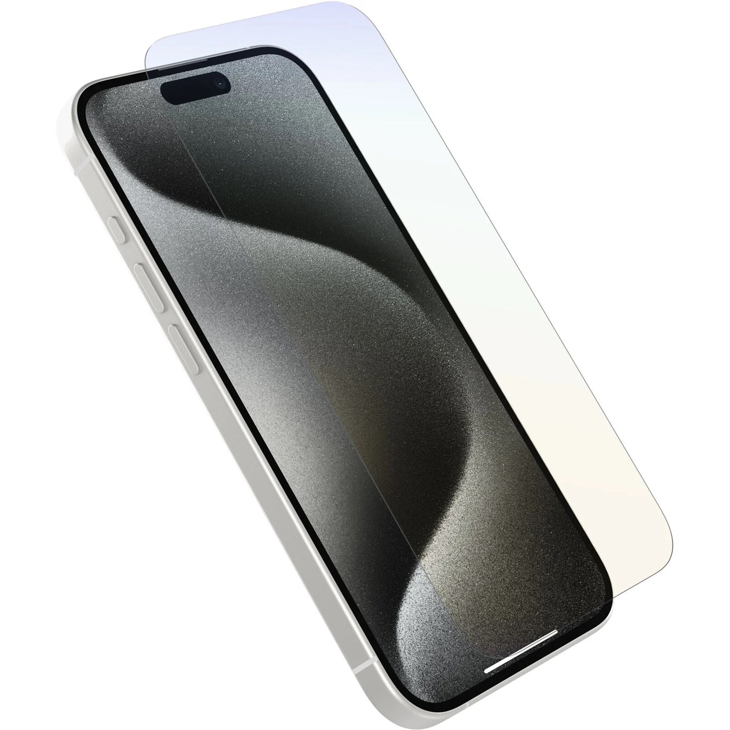 OtterBox Premium Pro Glass Antimicrobial Anti-Blue Light Apple iPhone 15 Pro (6.1") Screen Protector Clear - No Retail Packaging, 2 Years Warranty