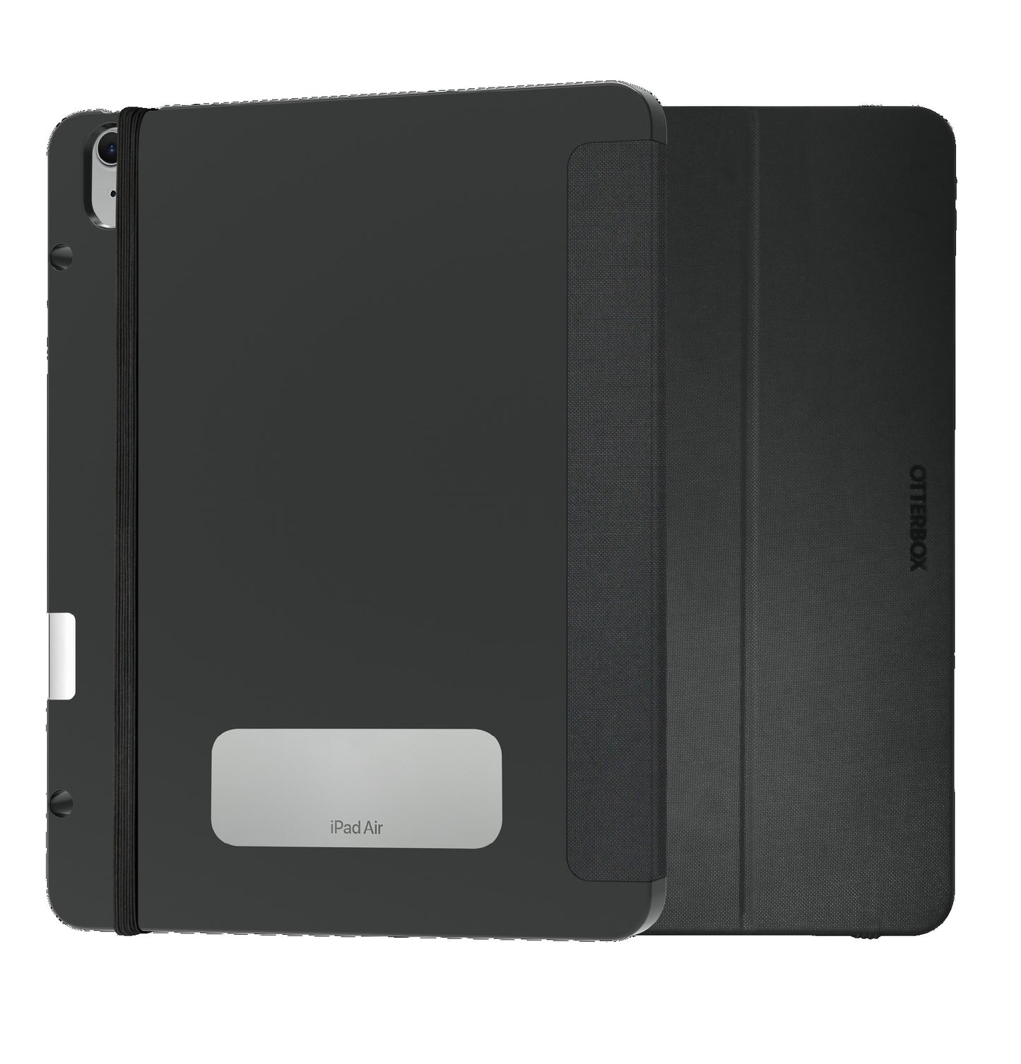 OtterBox React Folio Apple iPad Air (13") (M3/M2) (7th/6th Gen) Case Black - (77-95351), DROP+ Military Standard, Pencil Holder, 7 Years Warranty