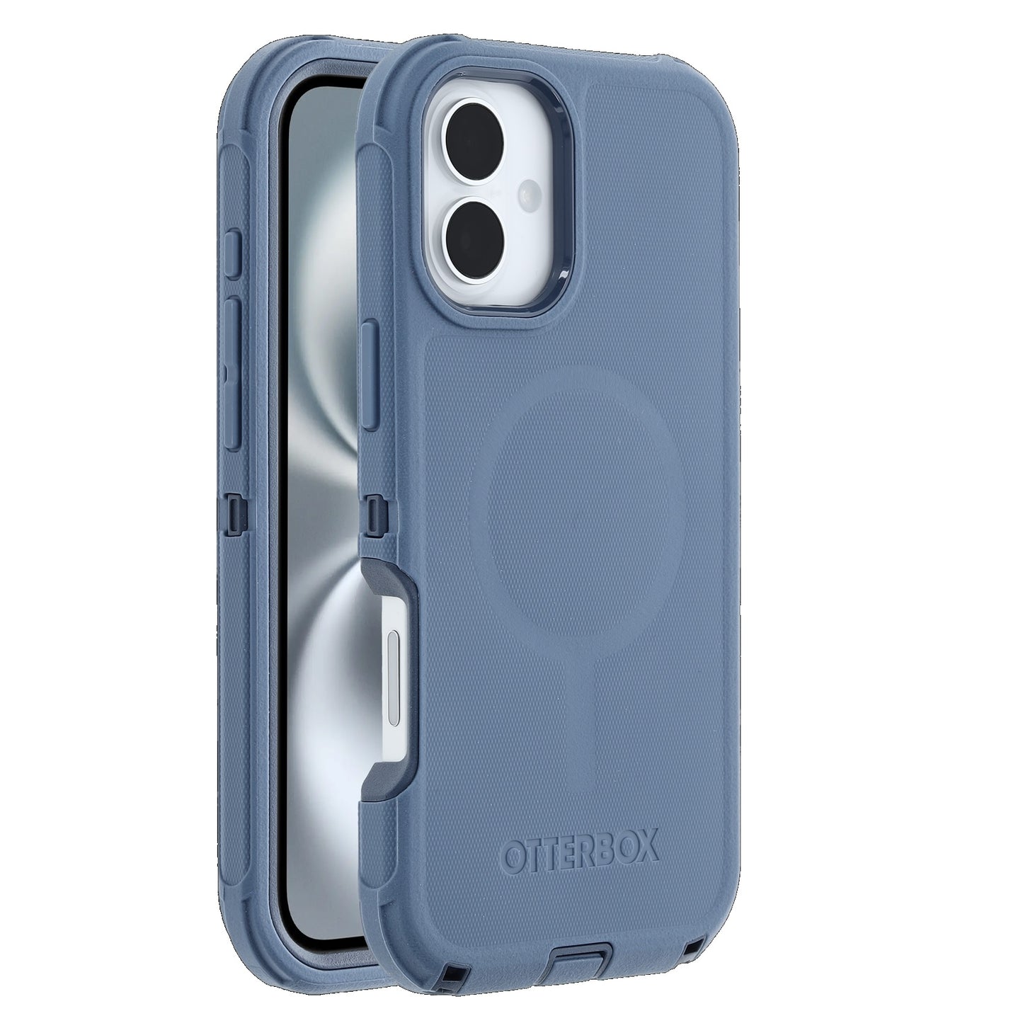 OtterBox Defender MagSafe Apple iPhone 16 (6.1") Case Baby Blue Jeans - (77-95957), DROP+ 7X Military Standard, Tri-Layer,Port Covers,7 Years Warranty