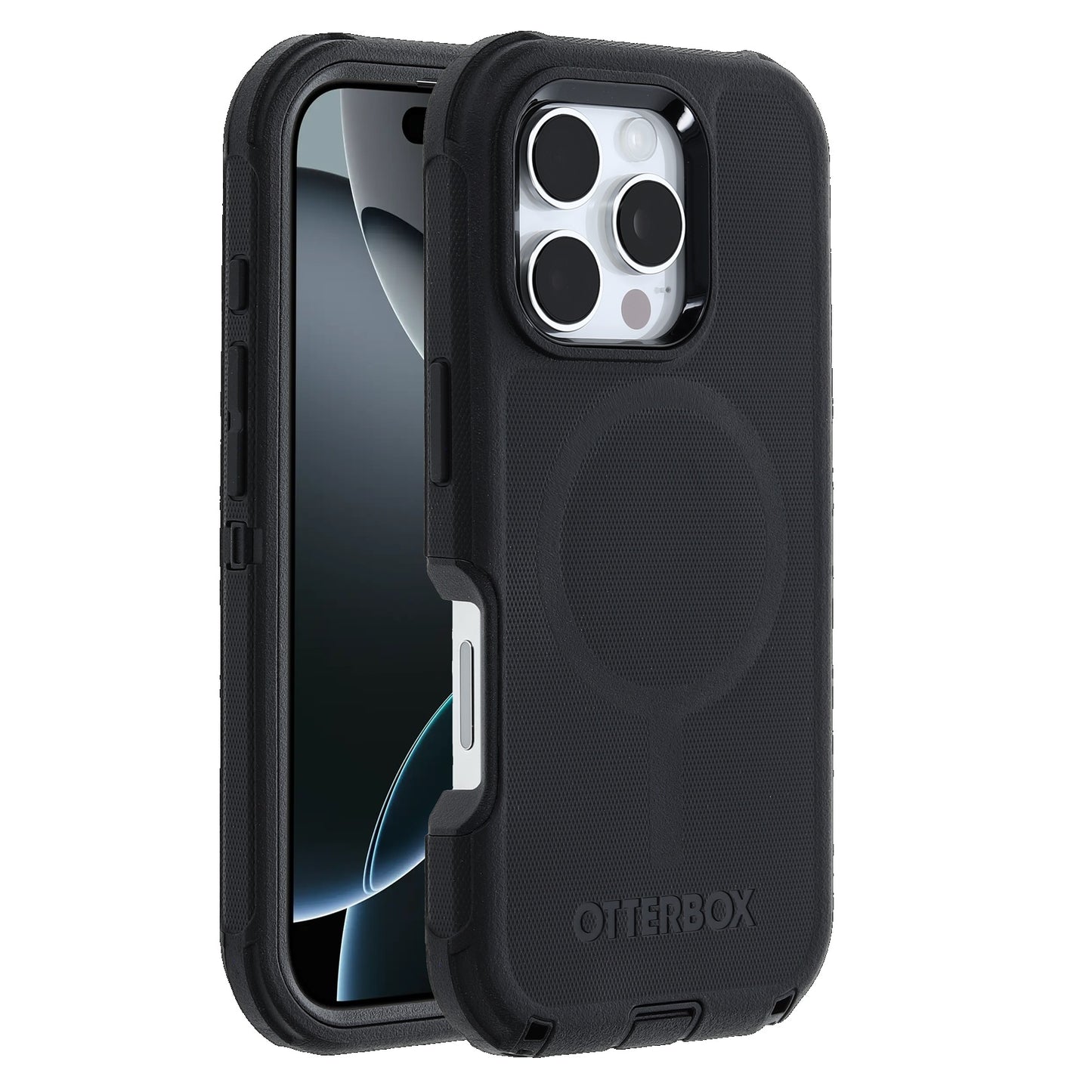 OtterBox Defender MagSafe Apple iPhone 16 Pro Max (6.9") Case Black - (77-95989), DROP+ 7X Military Standard, Tri-Layer,Port Covers, 7 Years Warranty