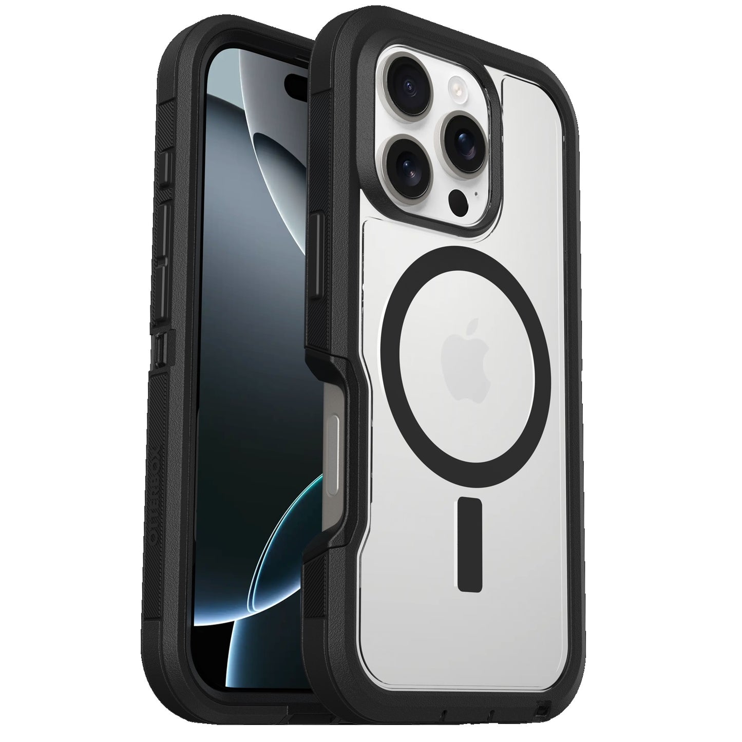 OtterBox Defender XT MagSafe Apple iPhone 16 Pro (6.3") Case Clear/Black - (77-96112), DROP+ 7X Military Standard,Multi-Layer, 7 Years Warranty